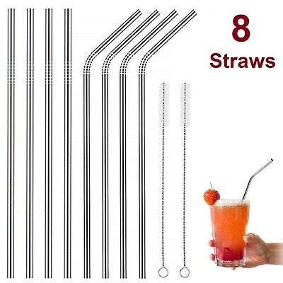 Drinking Straws Reusable Stainless Steel Bend Any Drinks For 30 Oz Yeti Tumbler