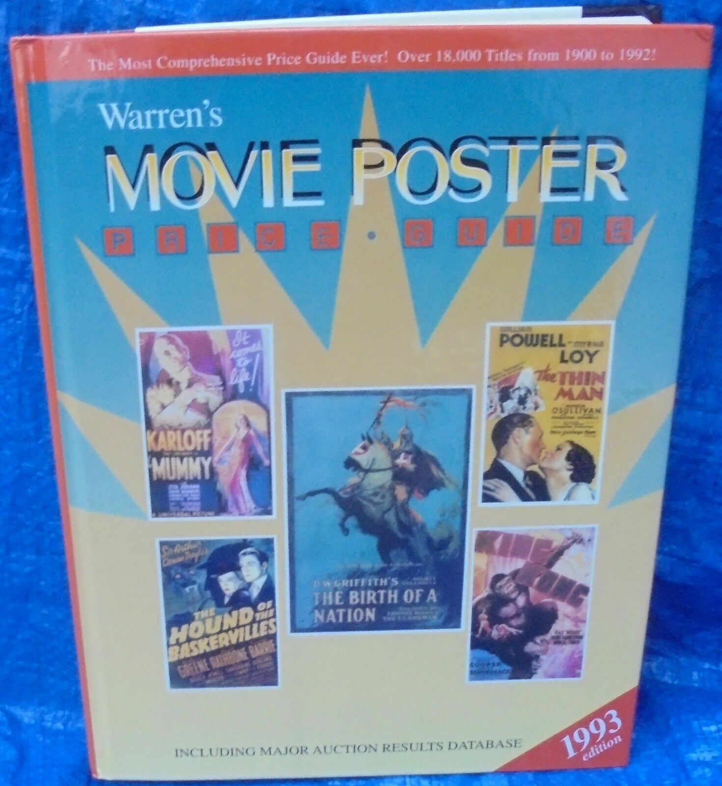 Jon R. Warren Movie Poster Price Guide Book 1993 Mummy King Kong Thin Man Hound