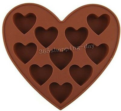 Heart Shape Muffin Sweet Candy Jelly Fondant Cake Chocolate Mold Silicone Tool