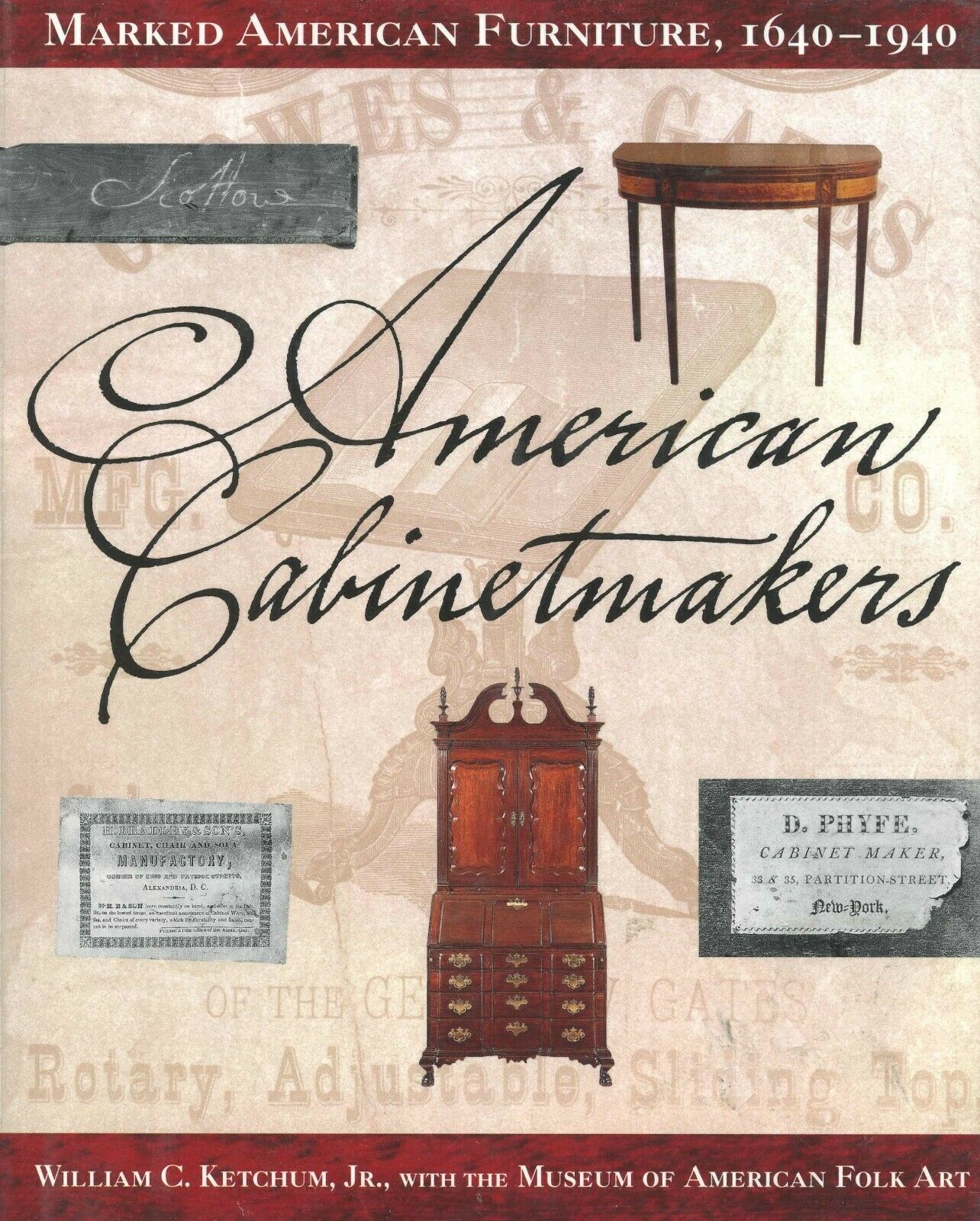 American Antique Furniture (1640-1940) - Makers Marks  / Scarce In-depth Book